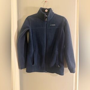 Columbia Kids Youth 14/16 Fleece Jacket | Navy Full Zip